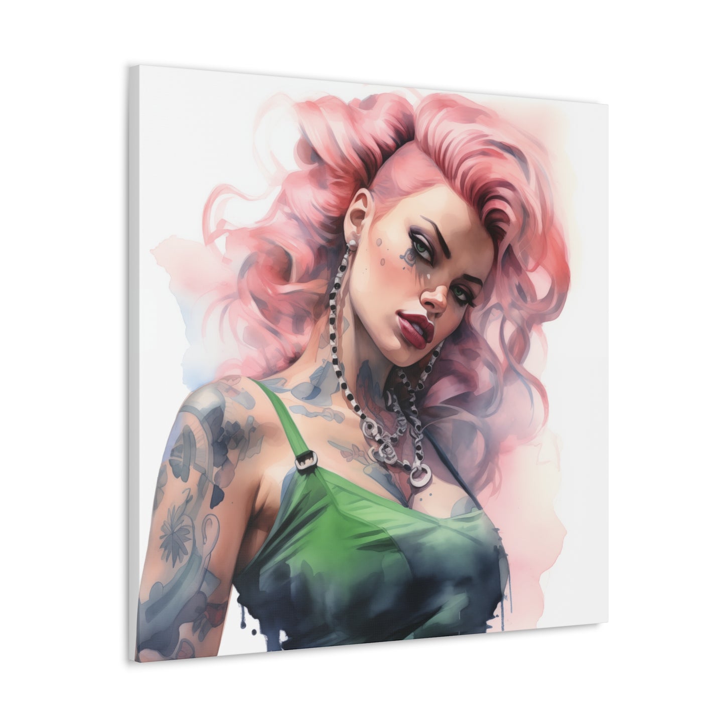 Gretchen Pinup Girl Modern Art Abstract Canvas Gallery Wrap - 3 Sizes