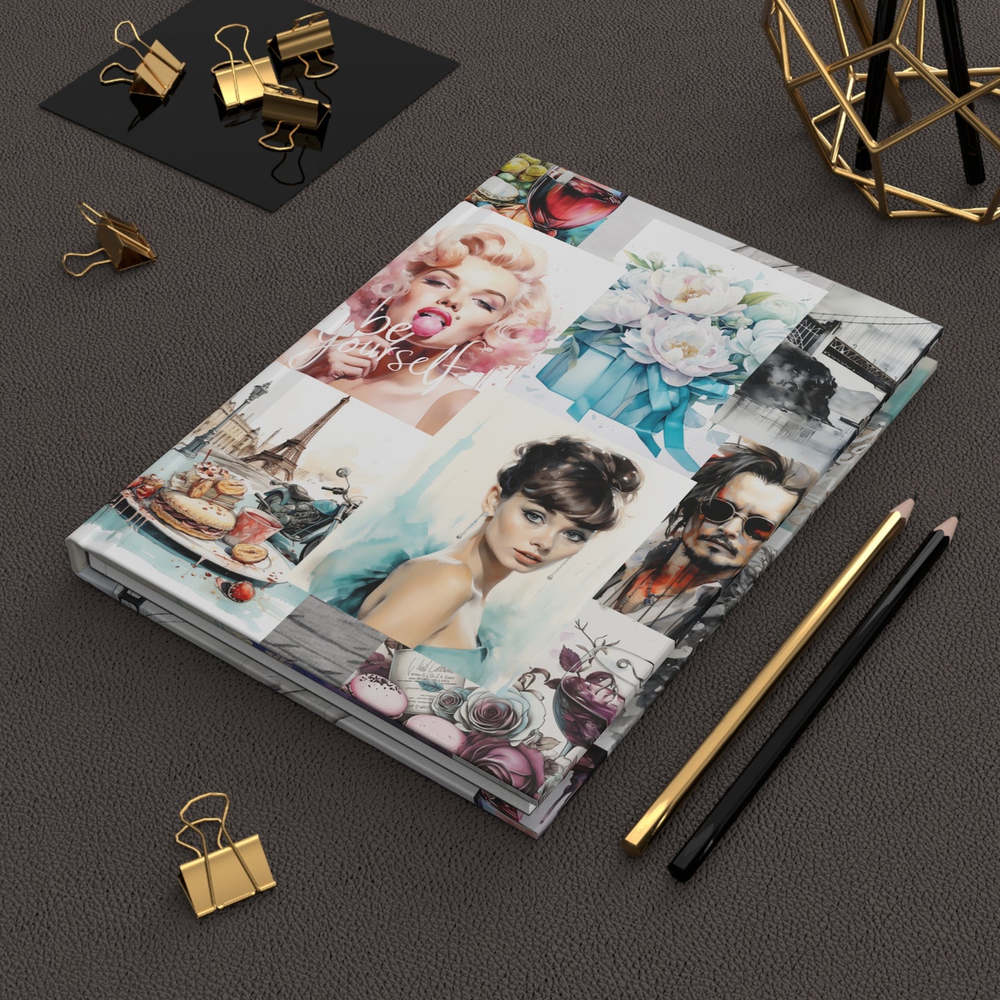 Rock and Film Icons Inspirational Hardcover Journal Matte