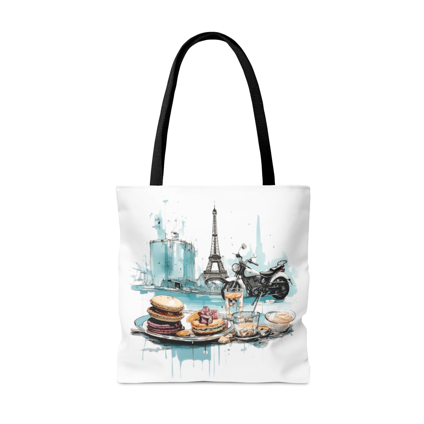 Motorcycles and Pastries in Paris Tote Bag