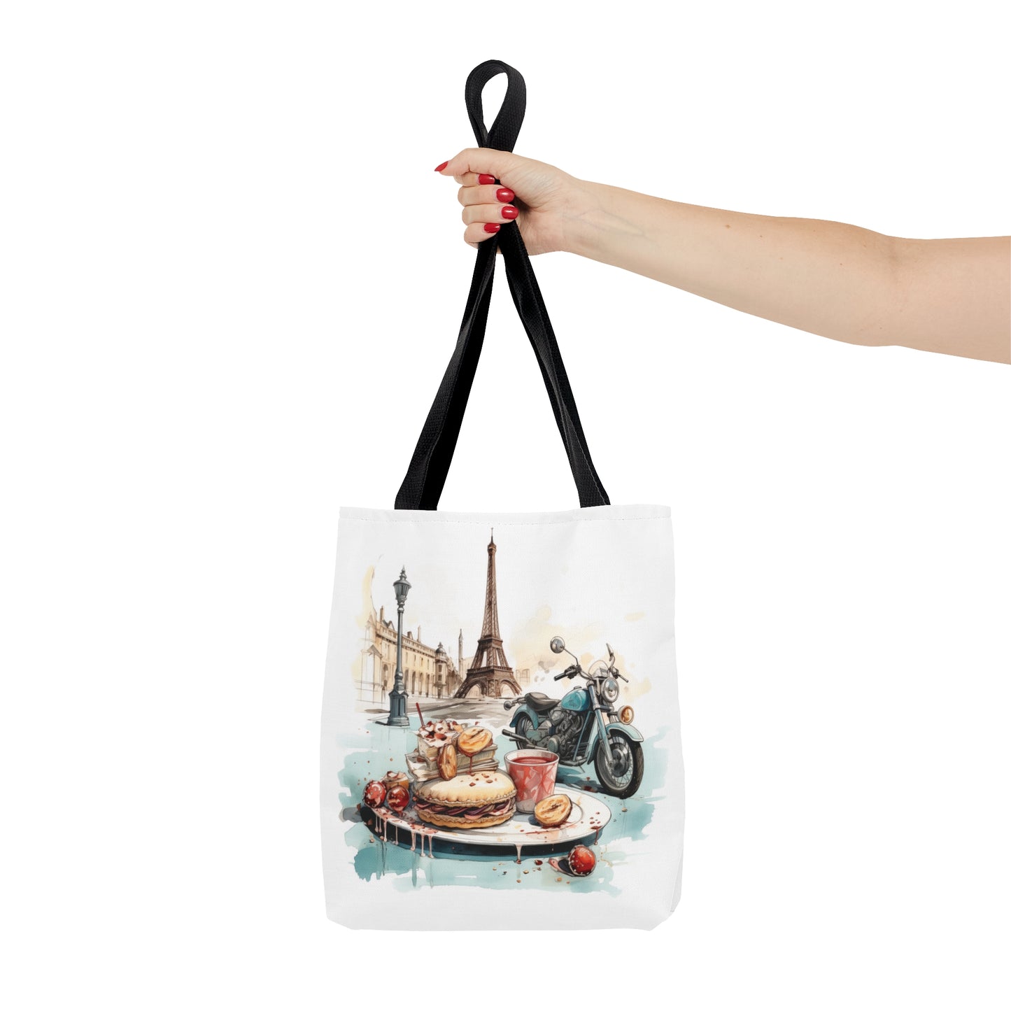 Motorcycles and Pastries in Paris Tote Bag