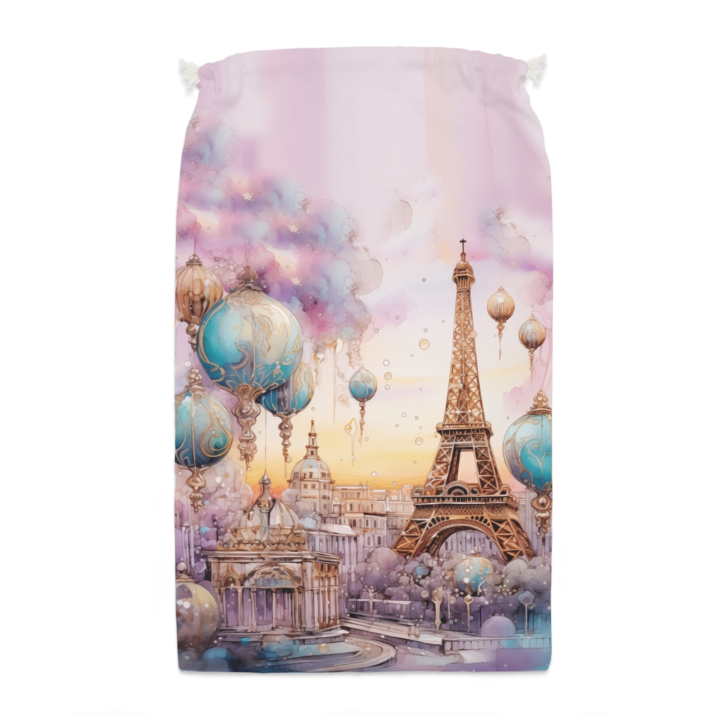 Etherial Eiffel Tower Christmas Sack