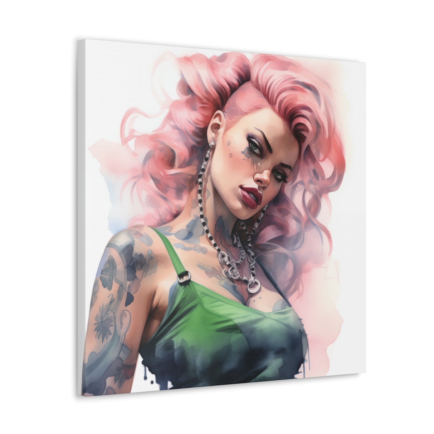 Gretchen Pinup Girl Modern Art Abstract Canvas Gallery Wrap - 3 Sizes