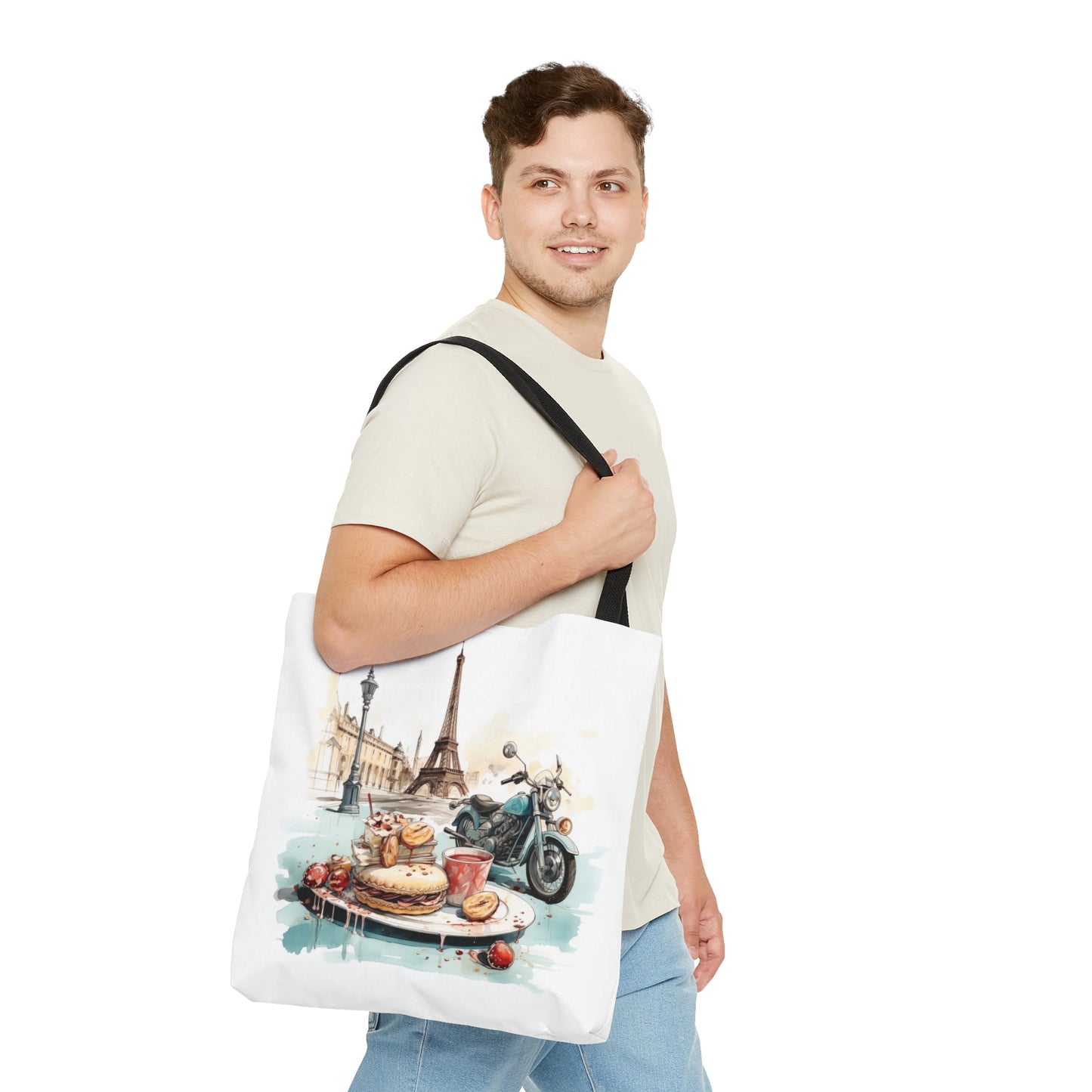 Motorcycles and Pastries in Paris Tote Bag