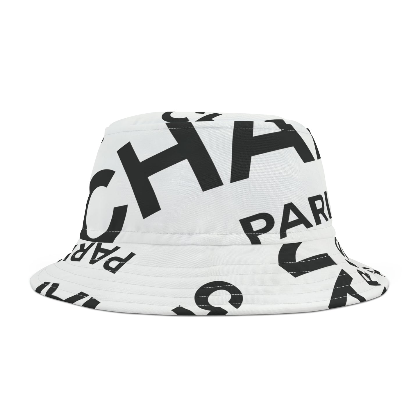 White Designer Perfume Inspired Bucket Hat