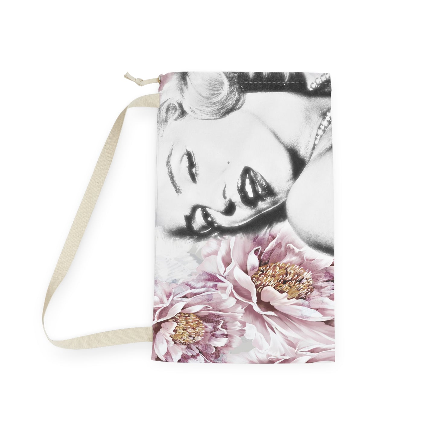 Marilyn Monroe Sack, Keepall Dust Cover, Luggage Cover, Designer Duffle Dust Bag - Pink Peony