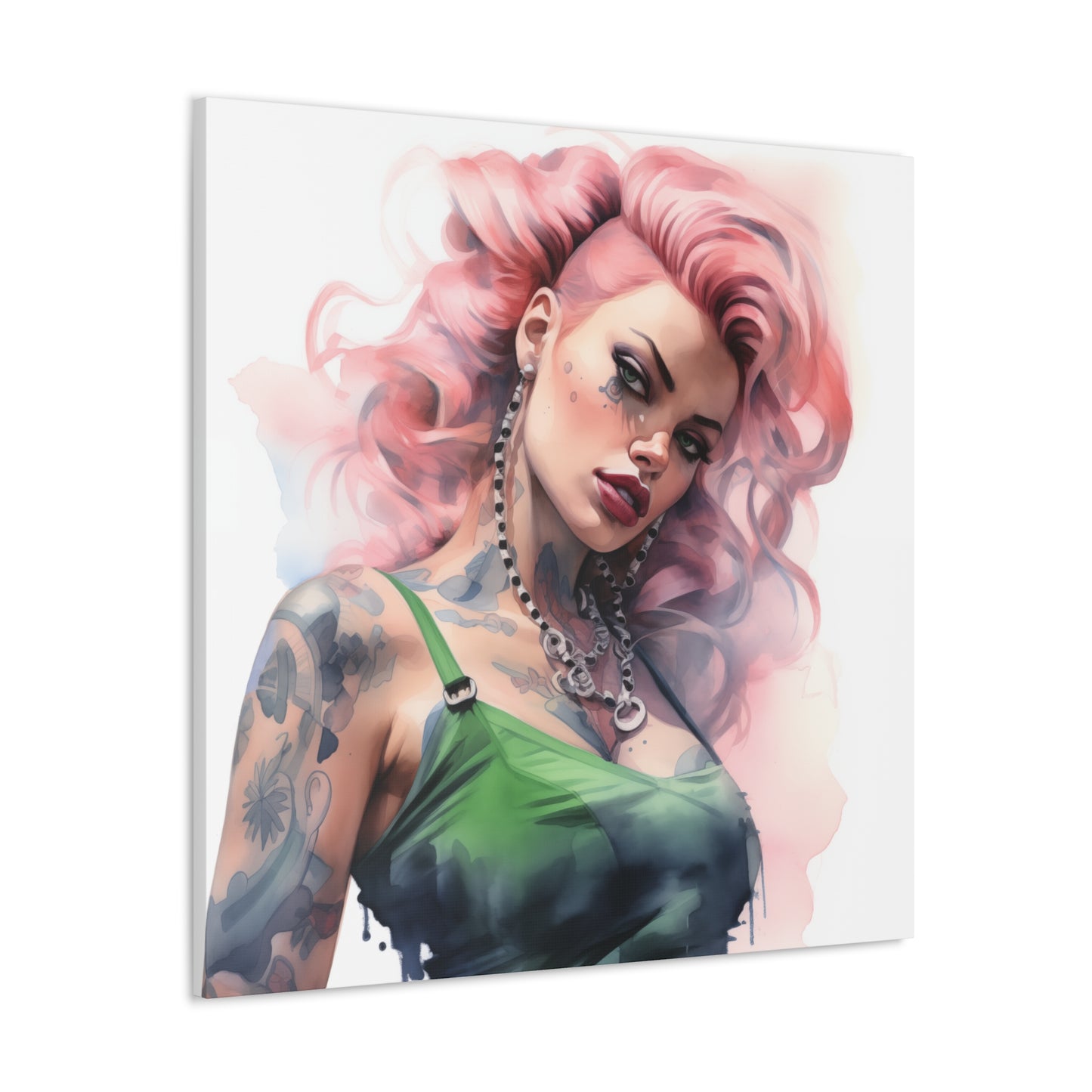 Gretchen Pinup Girl Modern Art Abstract Canvas Gallery Wrap - 3 Sizes