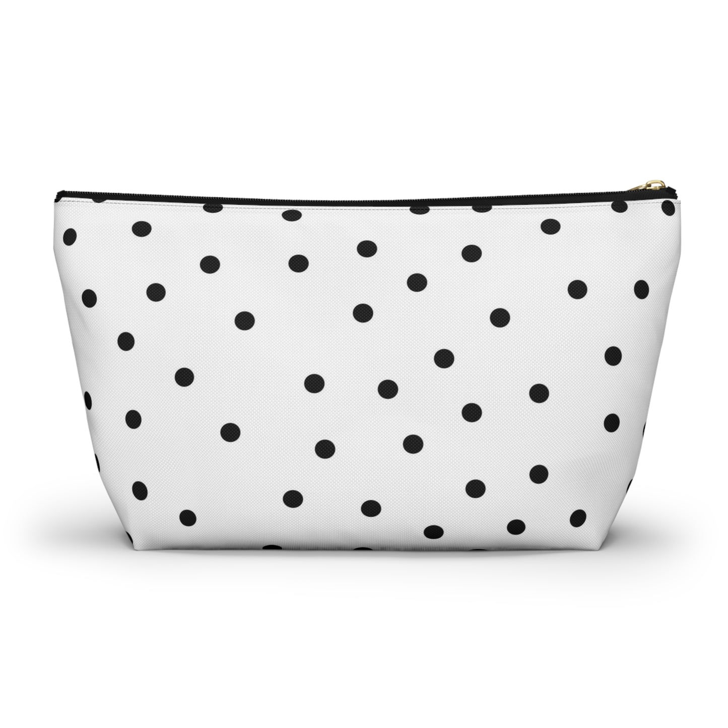 Personalized Perfume Bottle Cosmetic Pouch w T-bottom, Accessory Pouch, Perfume Bottle Polka Dot