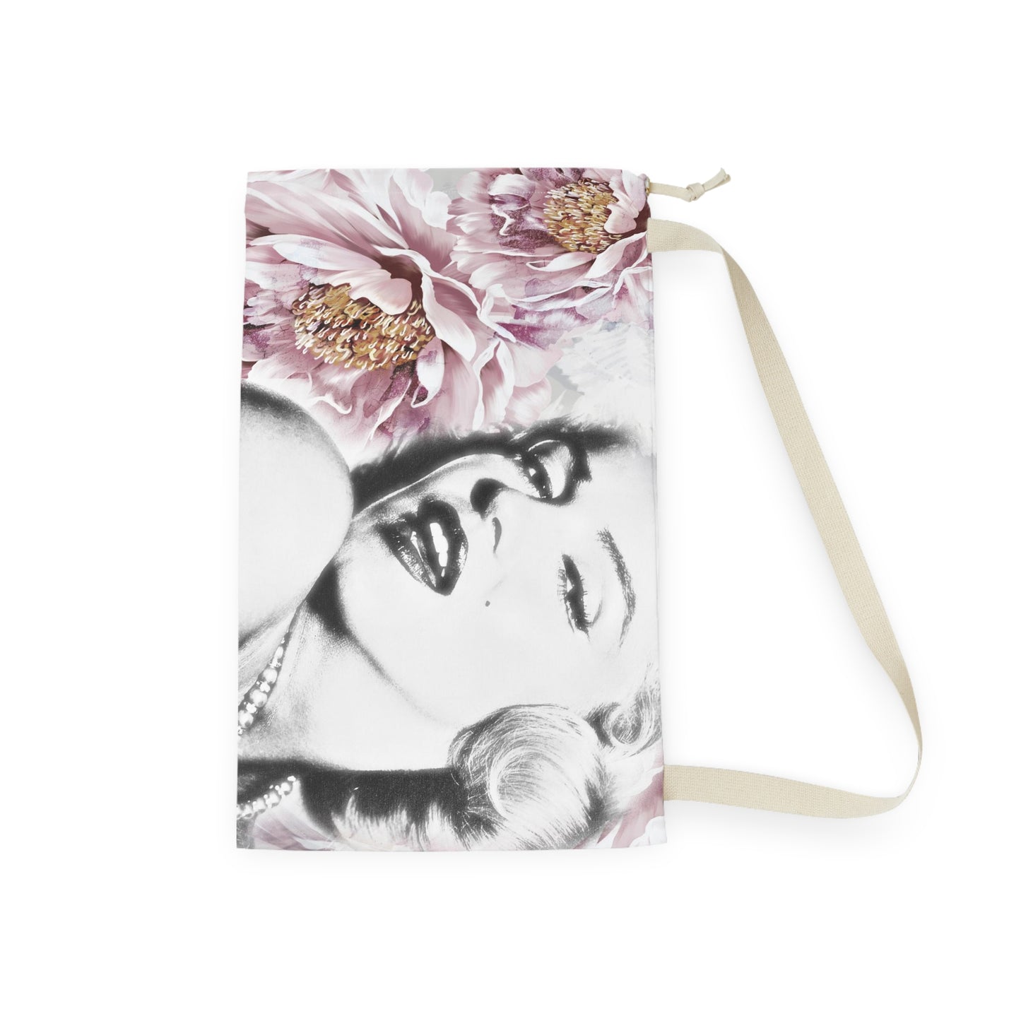 Marilyn Monroe Sack, Keepall Dust Cover, Luggage Cover, Designer Duffle Dust Bag - Pink Peony