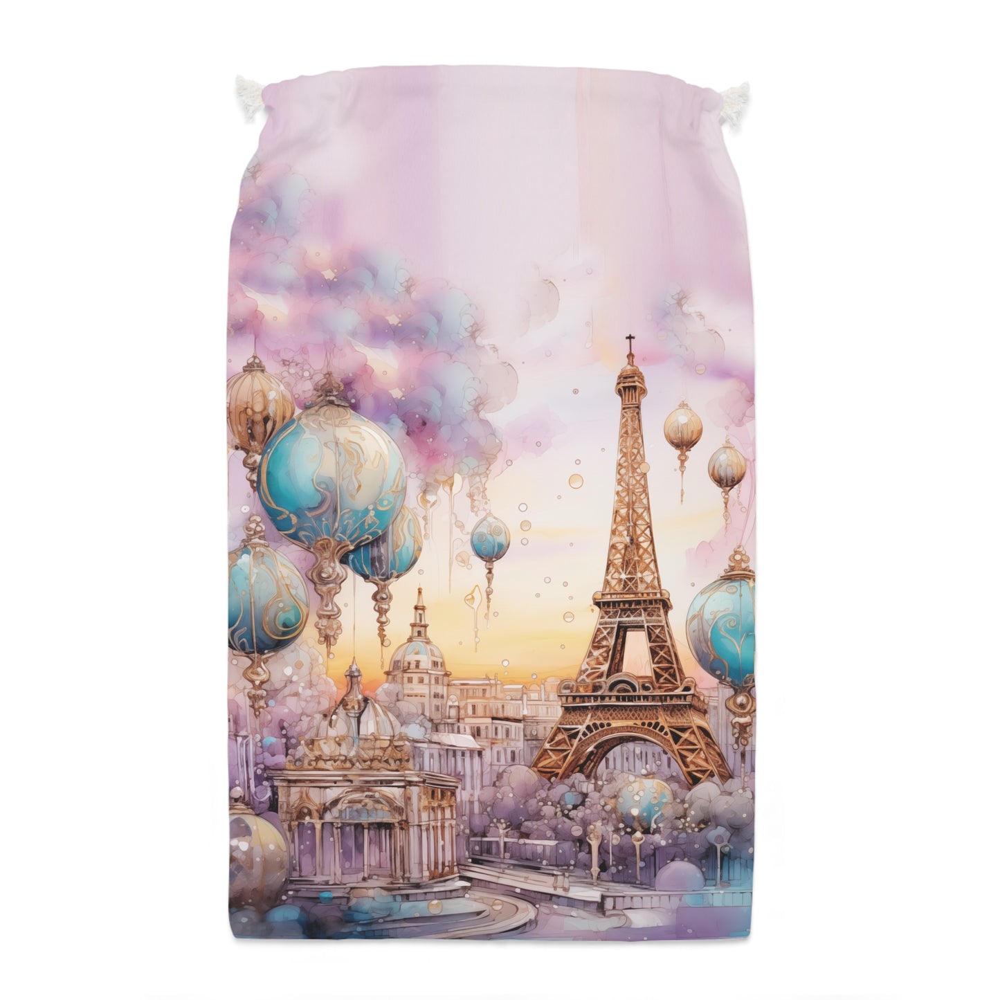 Etherial Eiffel Tower Christmas Sack