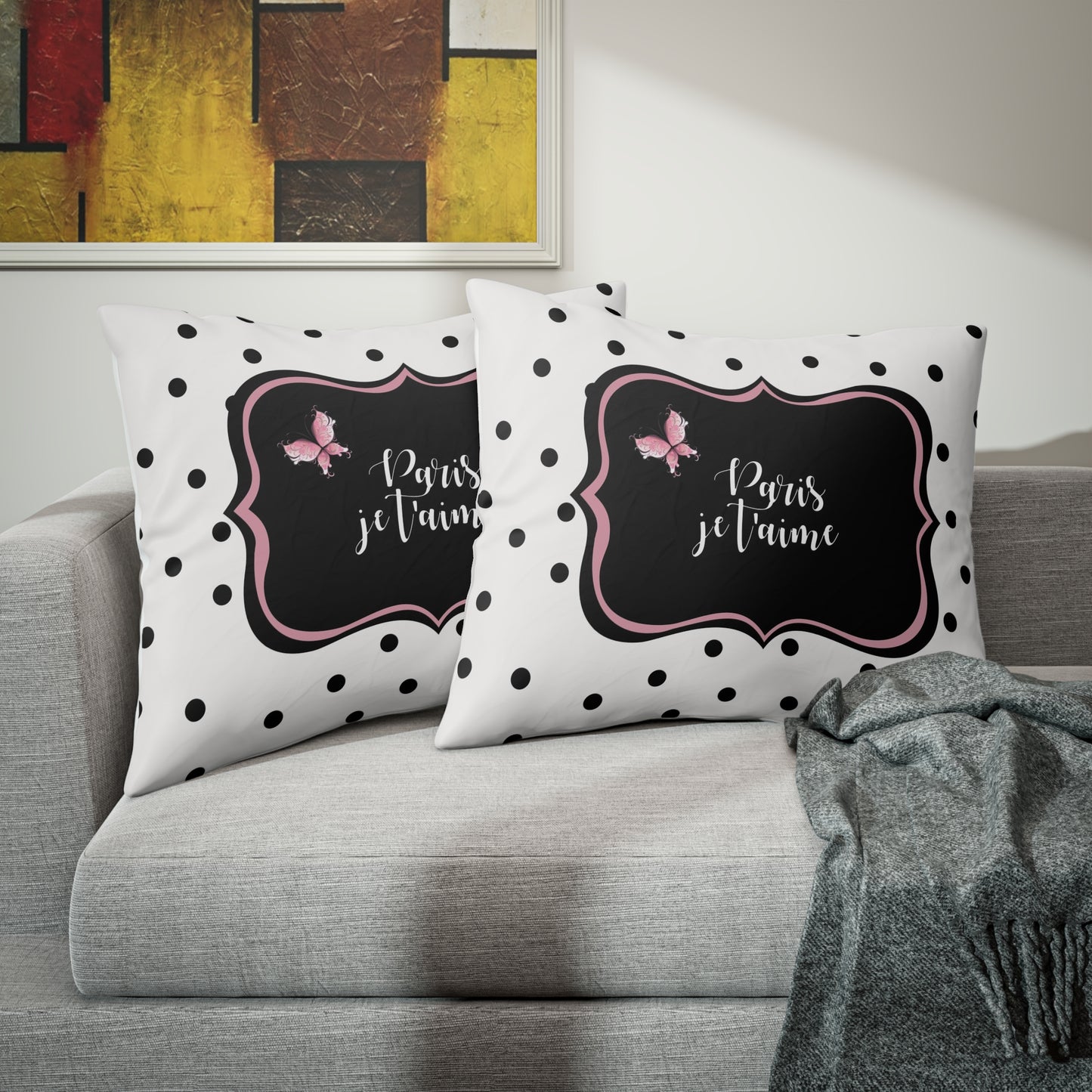 Love You Paris,  je t'aime Paris, Pillow Sham