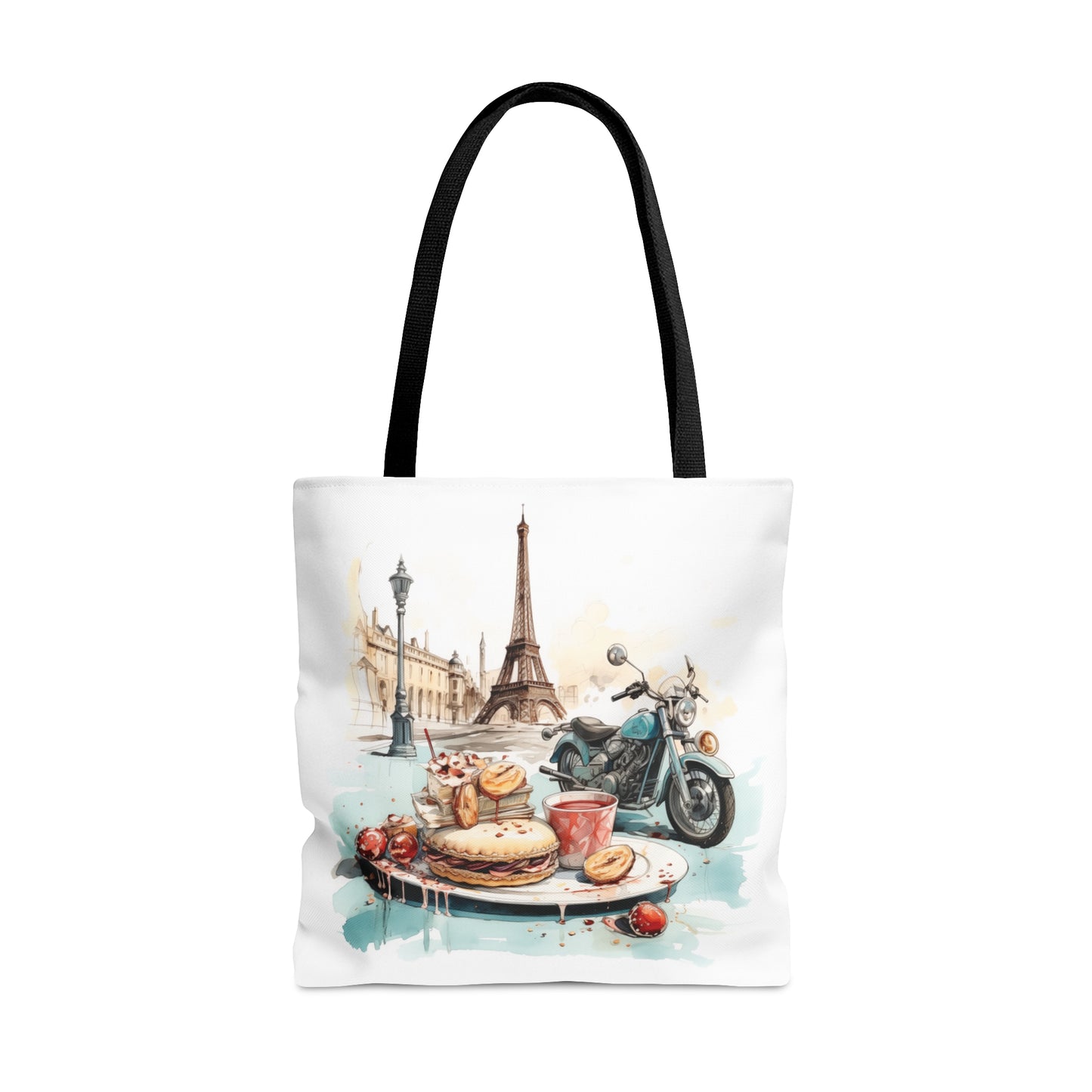 Motorcycles and Pastries in Paris Tote Bag