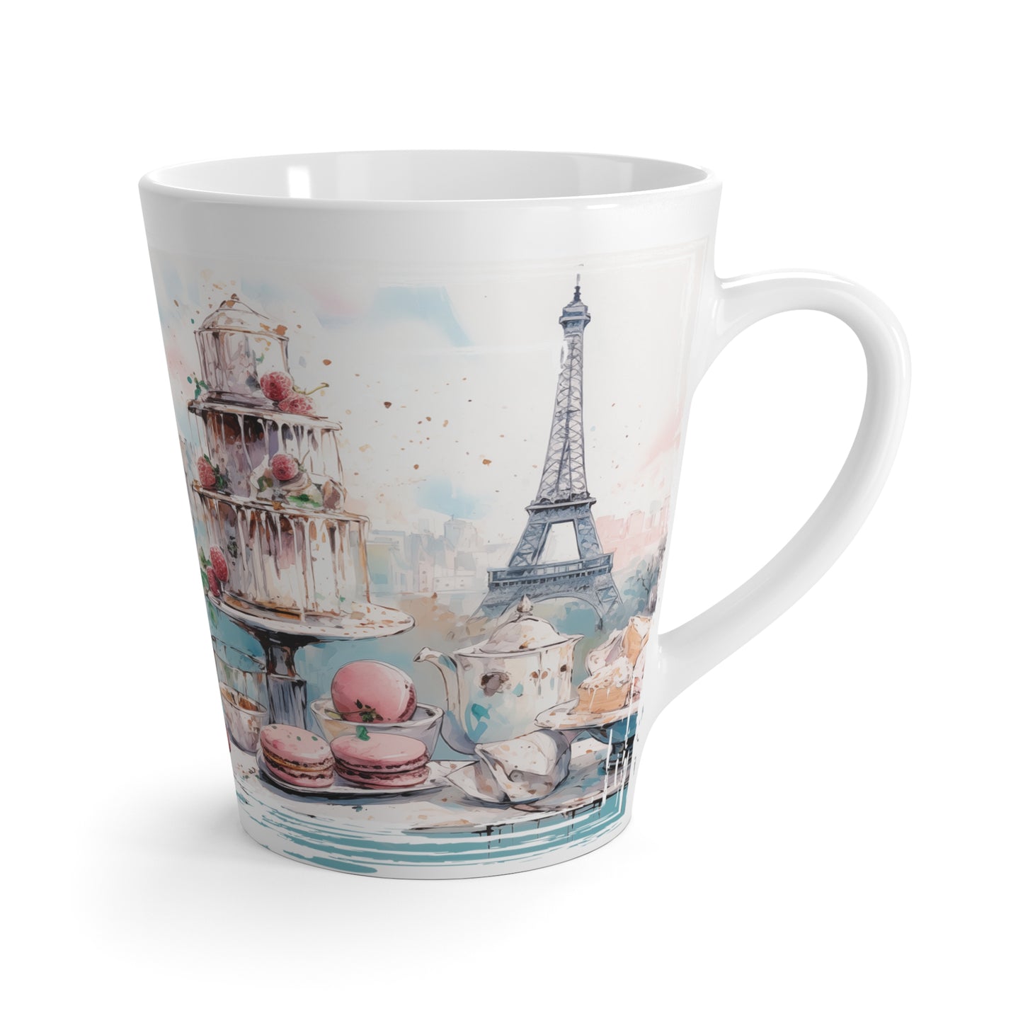 Pastries in Paris Latte Mug