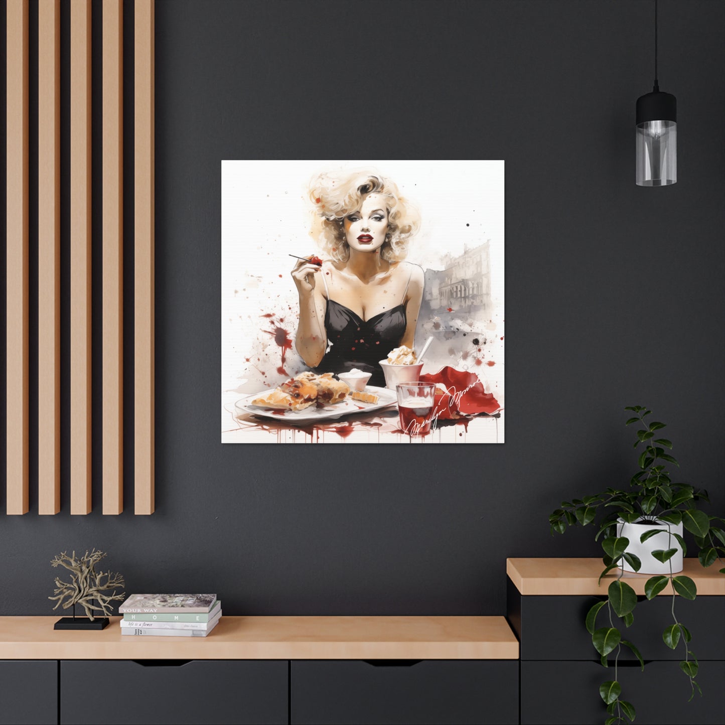 Marilyn Monroe Abstract Watercolor Canvas Gallery Wrap - 3 Sizes