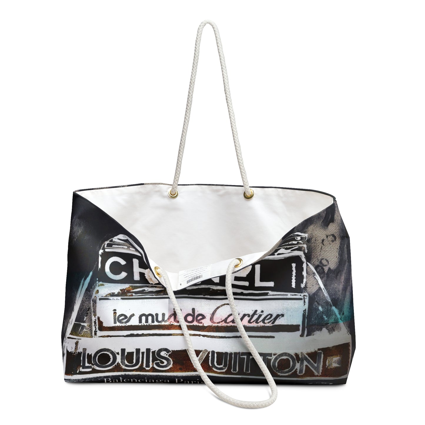 Custom Design Fashion Book Tote Bag, Weekender Bag