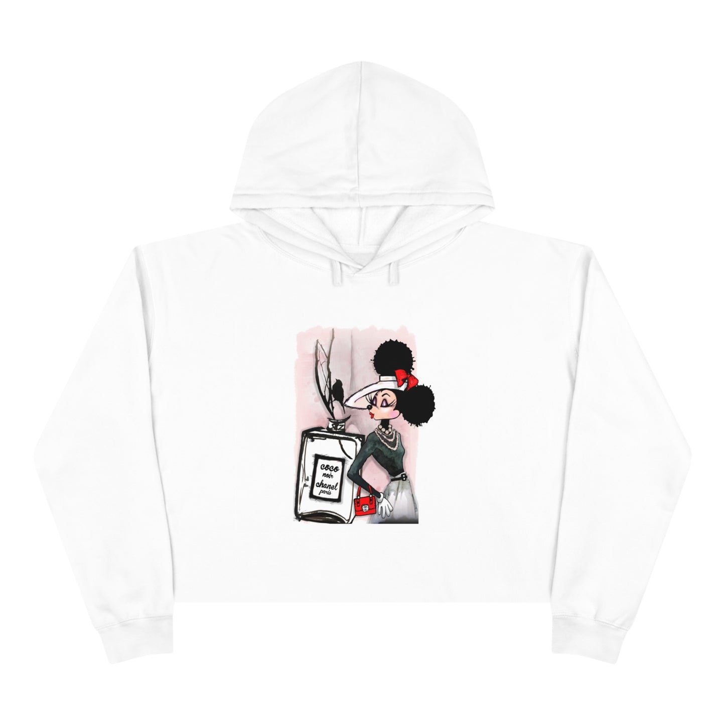 COCO Mouse Crop Hoodie, Crop Sweatshirt, Cropped Pullover, Crop Fleece, Crop Top