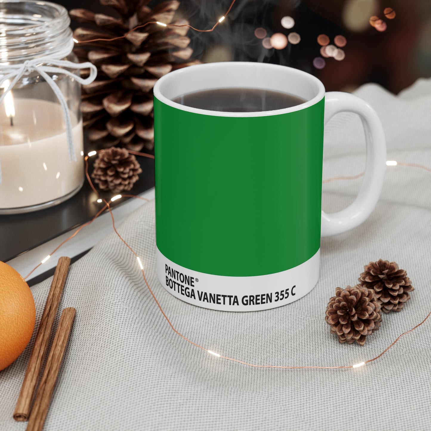 Custom Personalized Mug 11oz - Kelly Green Color Swatch Mugs