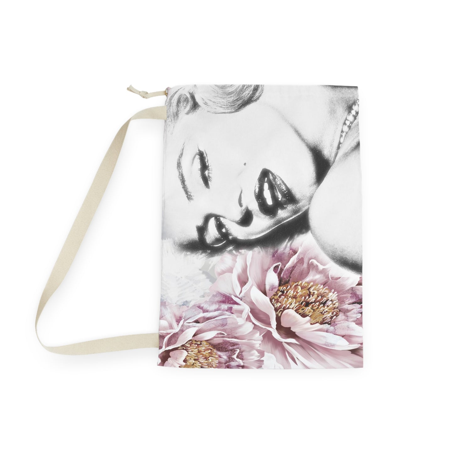 Marilyn Monroe Sack, Keepall Dust Cover, Luggage Cover, Designer Duffle Dust Bag - Pink Peony