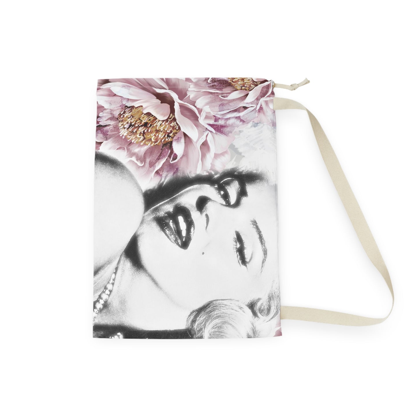 Marilyn Monroe Sack, Keepall Dust Cover, Luggage Cover, Designer Duffle Dust Bag - Pink Peony