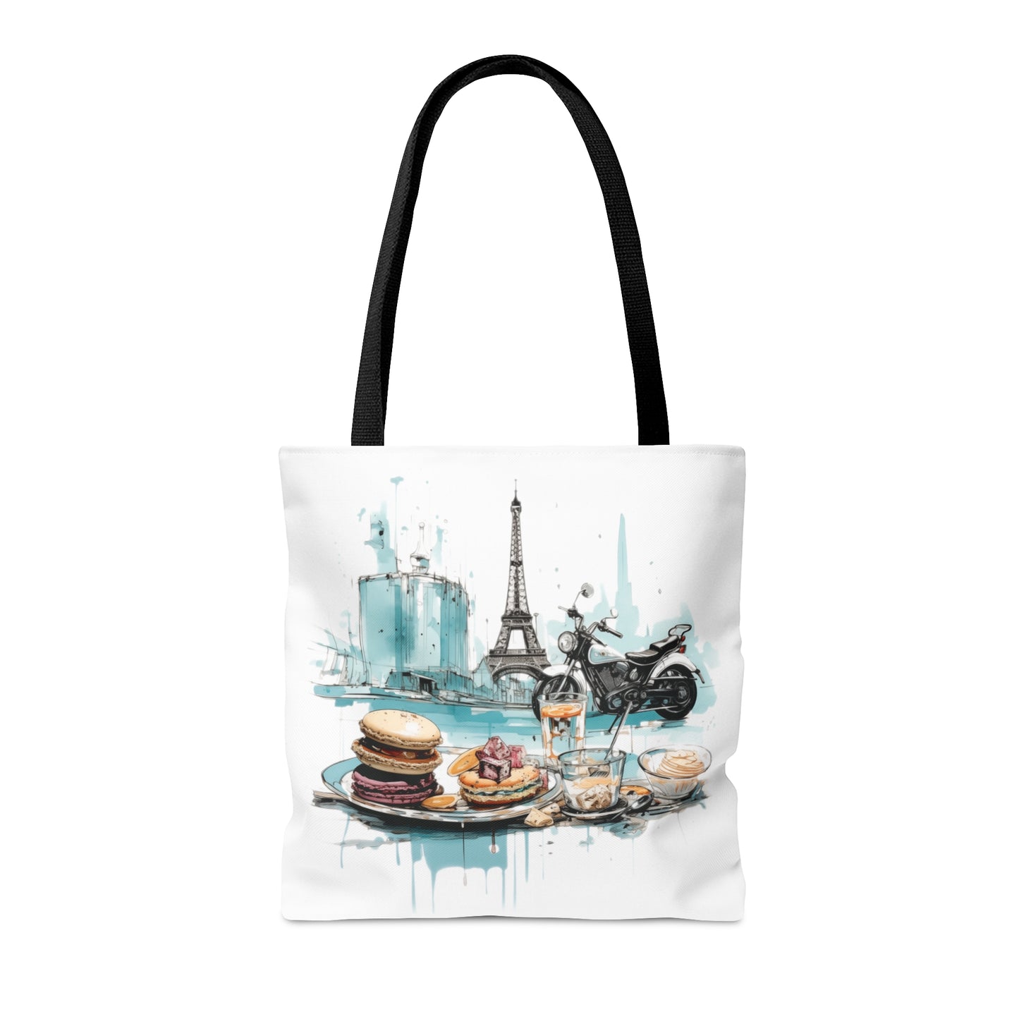 Motorcycles and Pastries in Paris Tote Bag