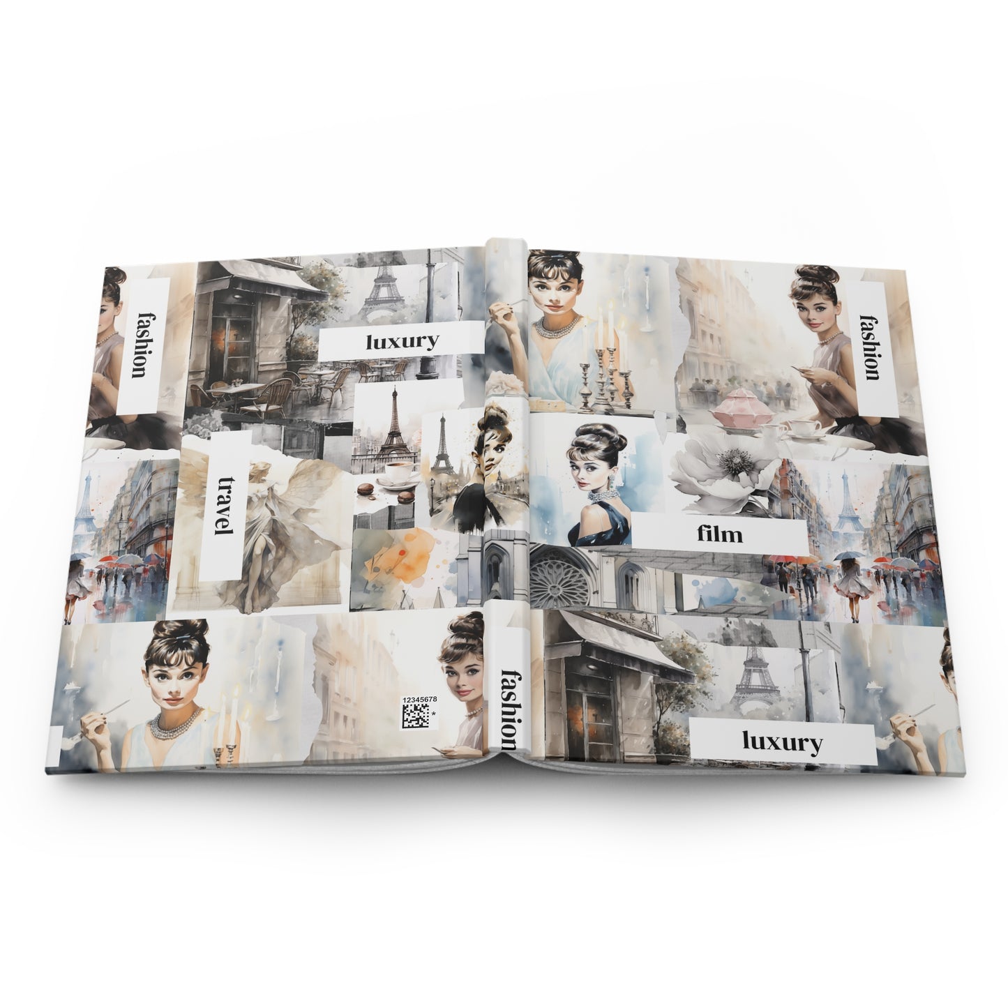 Film Fashion Luxury Travel Motivational Hardcover Journal Matte