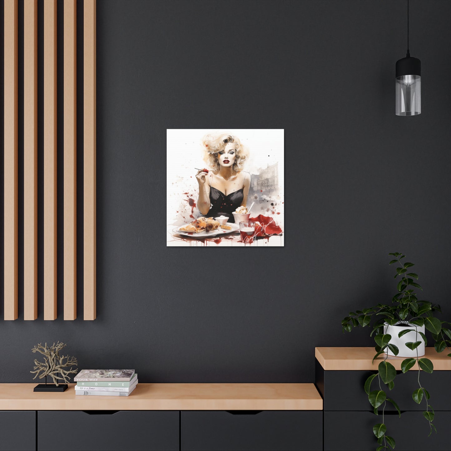 Marilyn Monroe Abstract Watercolor Canvas Gallery Wrap - 3 Sizes