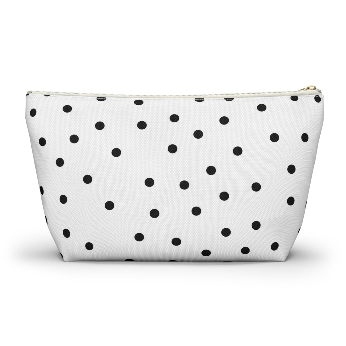 Personalized Perfume Bottle Cosmetic Pouch w T-bottom, Accessory Pouch, Perfume Bottle Polka Dot