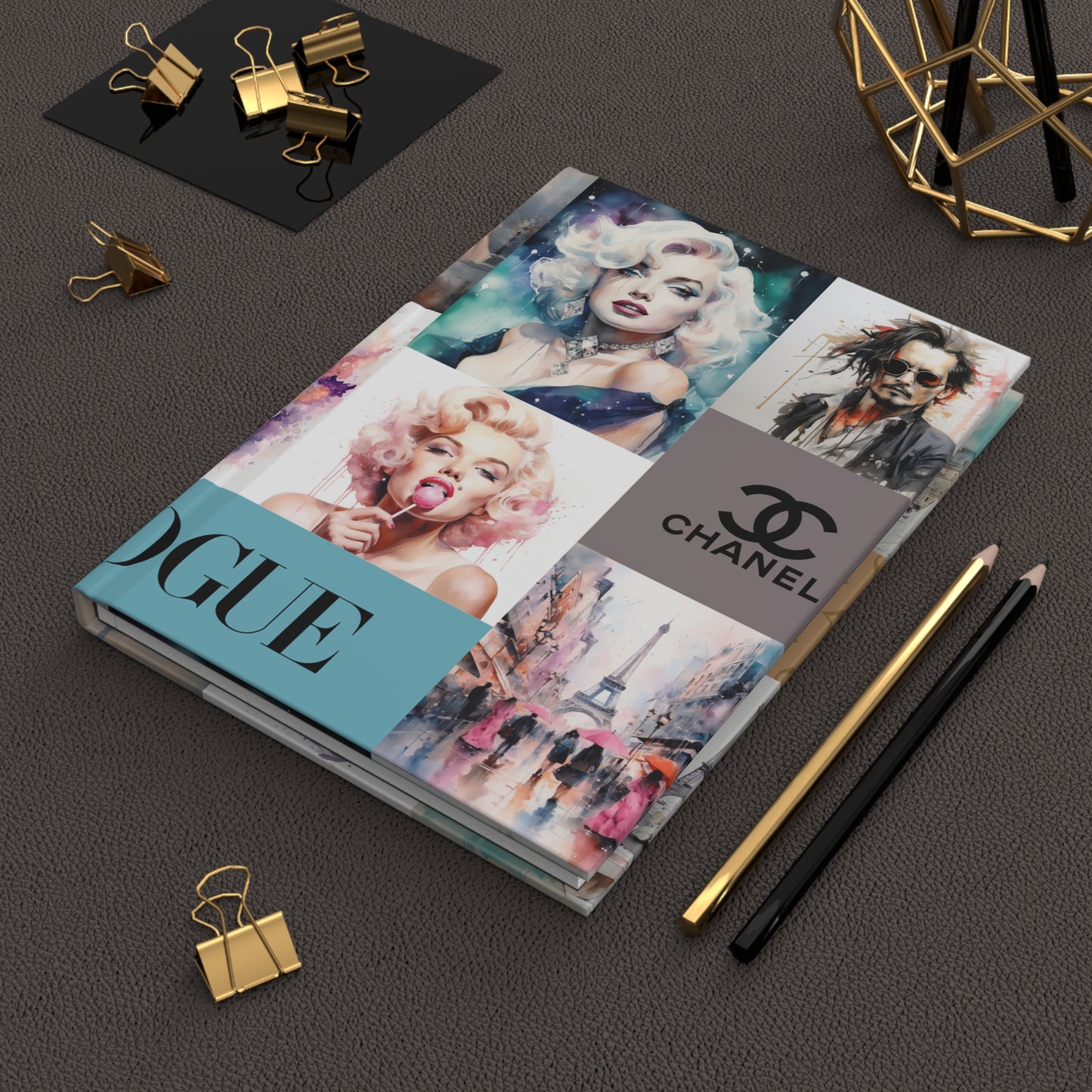 Film Music and Fashion Icon Hardcover Journal Matte