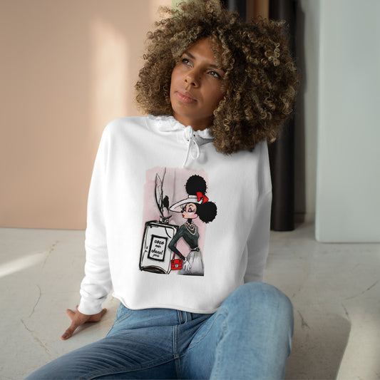 COCO Mouse Crop Hoodie, Crop Sweatshirt, Cropped Pullover, Crop Fleece, Crop Top