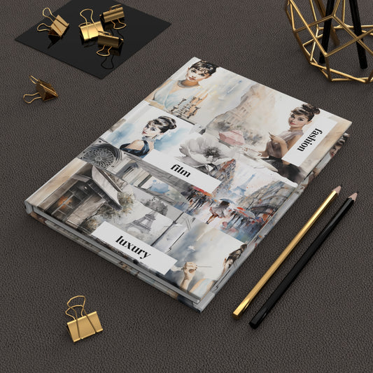 Film Fashion Luxury Travel Motivational Hardcover Journal Matte