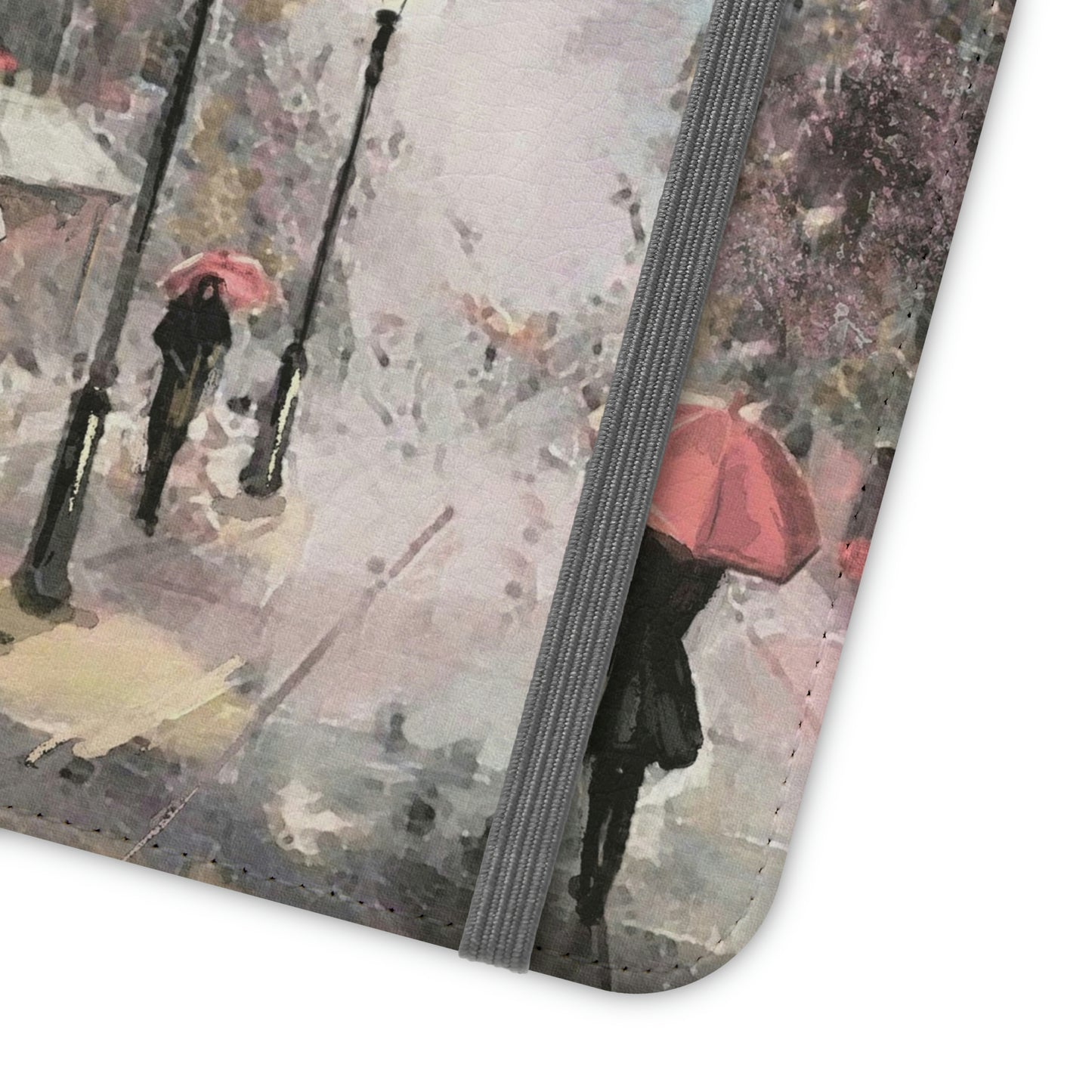 Personalized Eiffel Tower Paris Painting Phone Case, Folio Phone Case, Paris France Smart Phone Folding Case