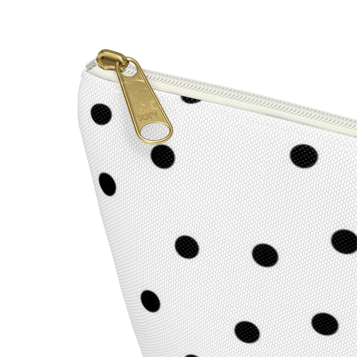 Personalized Golf Cosmetic Pouch w T-bottom, Accessory Pouch, Golfer Polka Dot