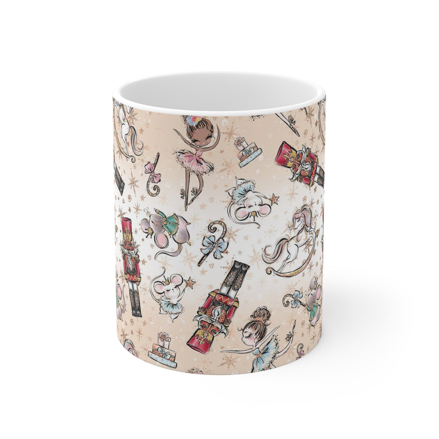 Personalized Nutcracker Mug 11oz - Champaign Gold Nutcracker Ballet Mug