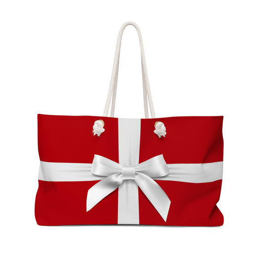 Personalized Little Red Box Holiday Bag, Christmas Tote - Christmas & Co.