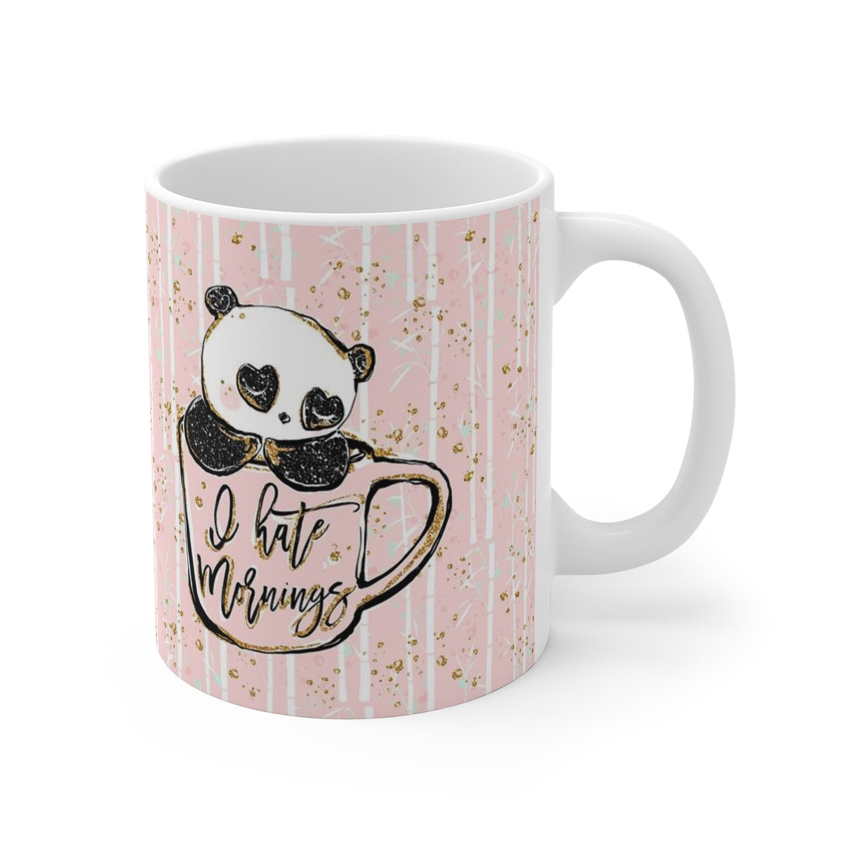 ADULT Not a Morning Panda Mug 11oz