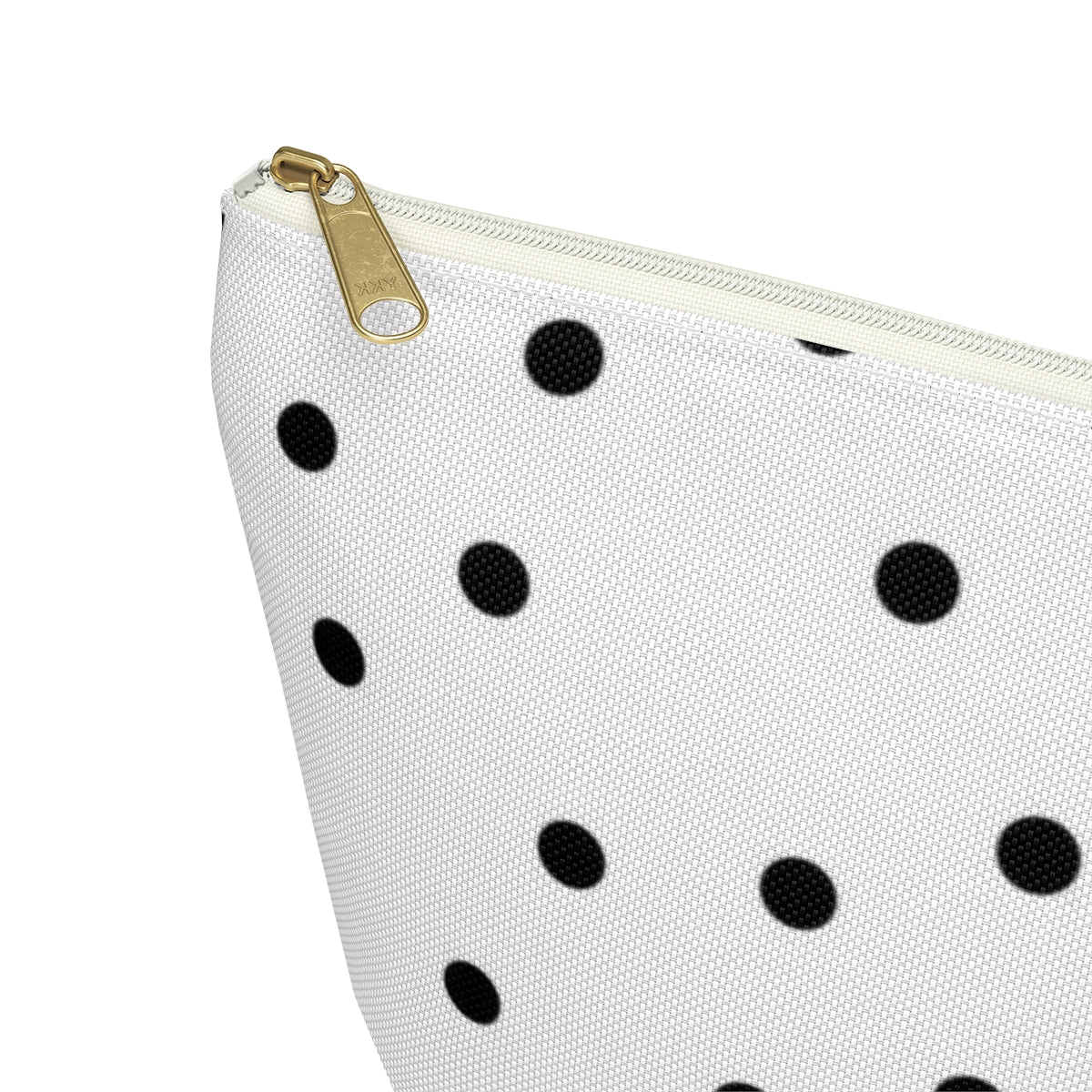 Personalized Golf Cosmetic Pouch w T-bottom, Accessory Pouch, Golfer Polka Dot