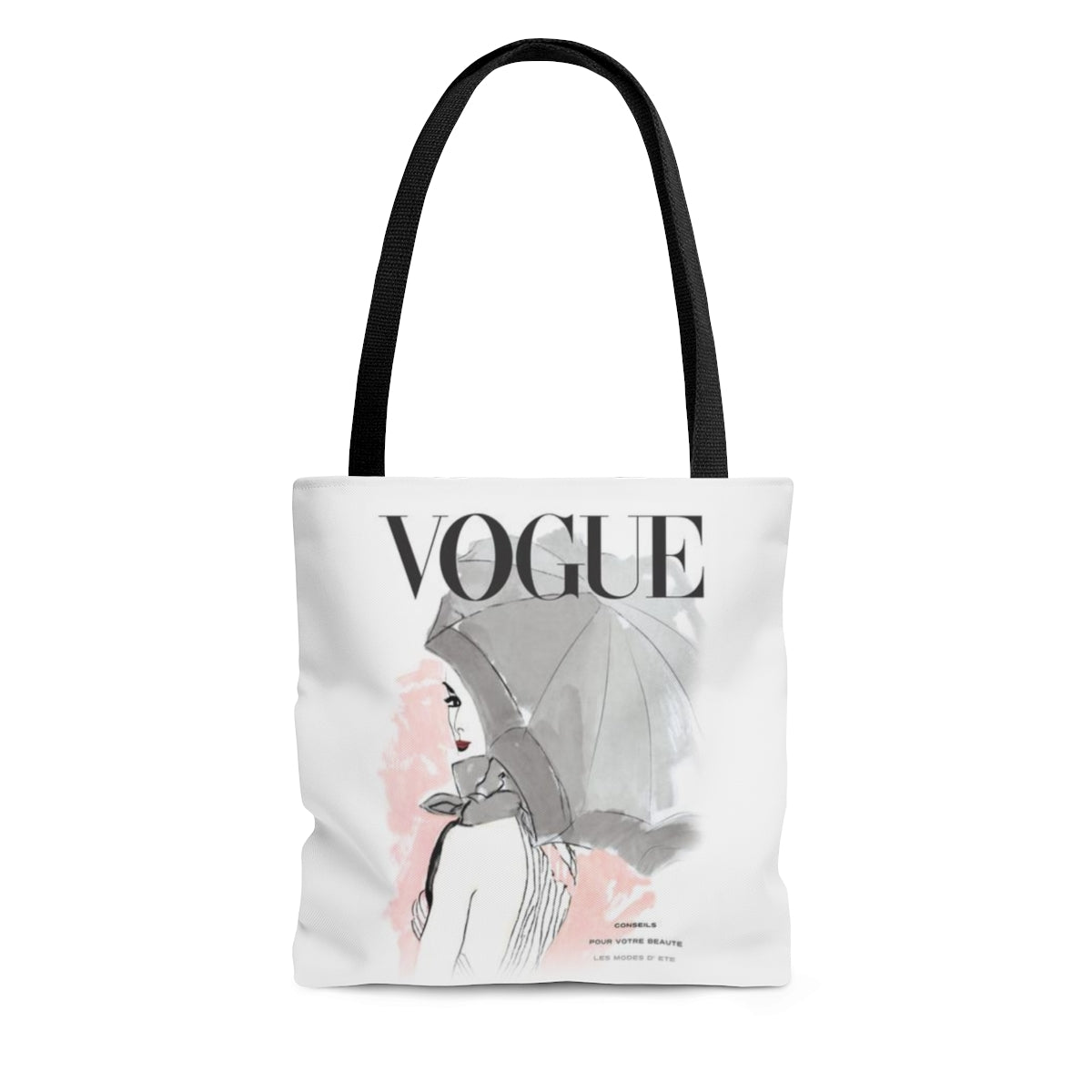 VOGUE Tote Bag, Pink Umbrella