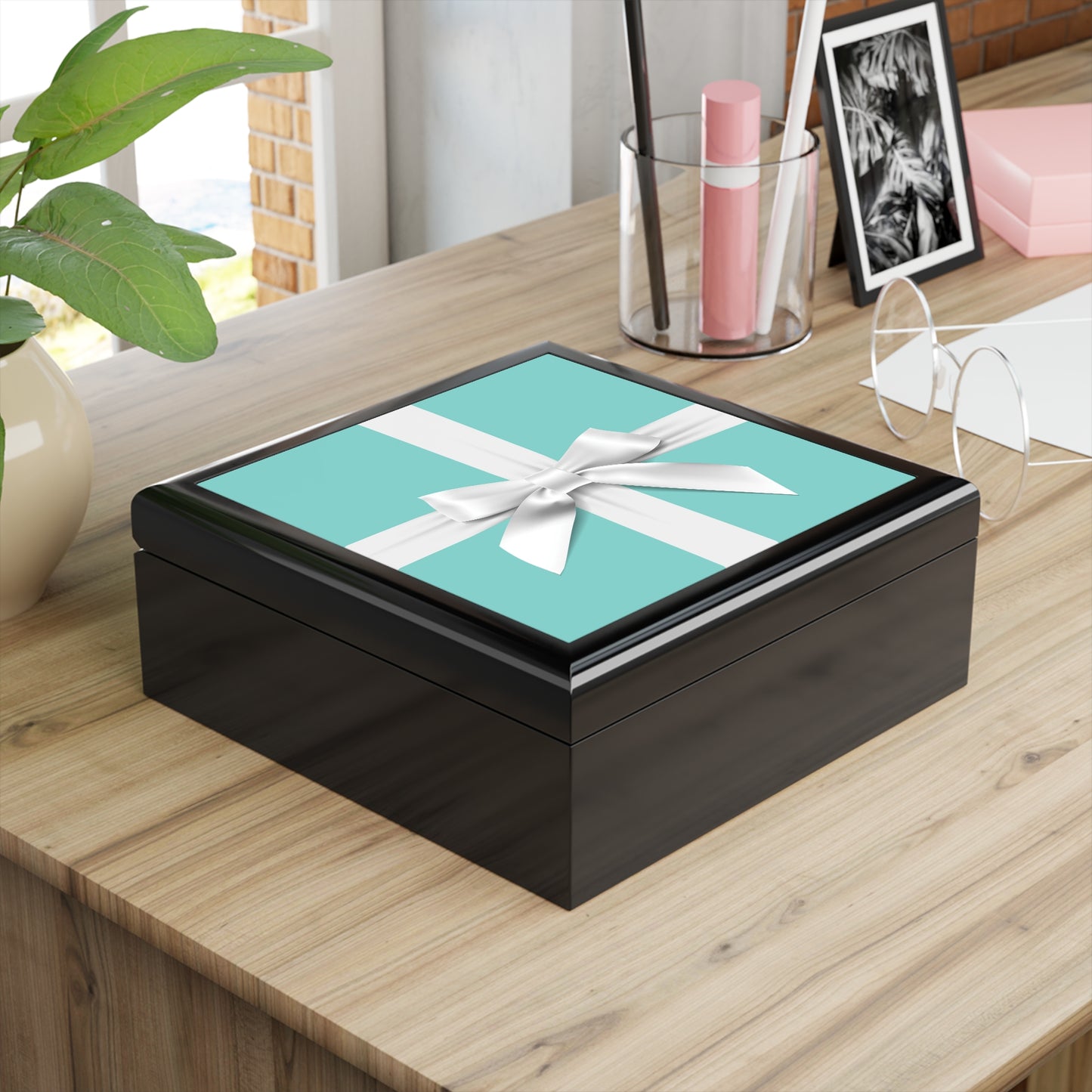 Personalized Little Blue Jewelry Box, Breakfast at Tiffany Keepsake Box, Custom Box