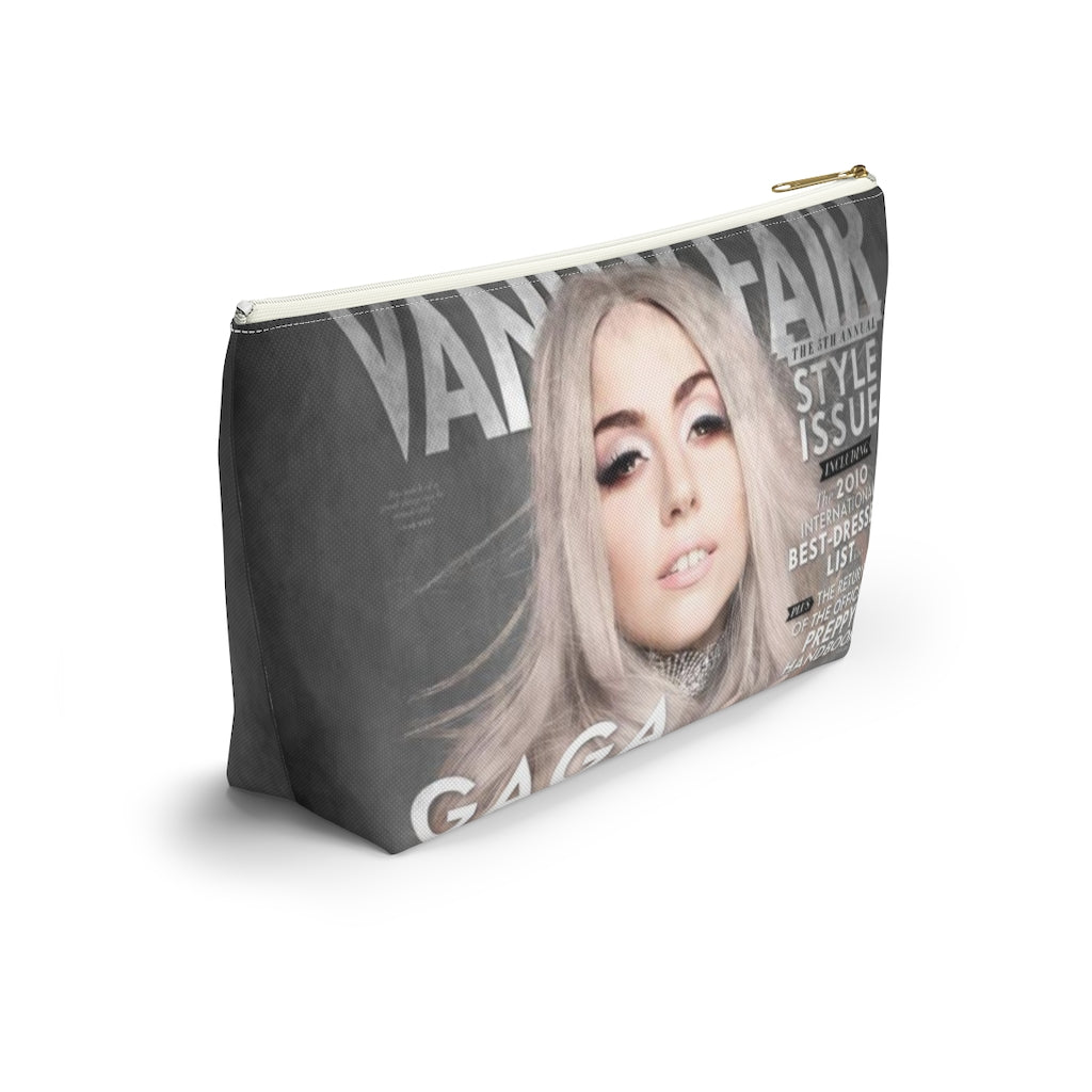 Lady Gaga Cosmetic Pouch w T-bottom, Accessory Pouch, Vanity Fair