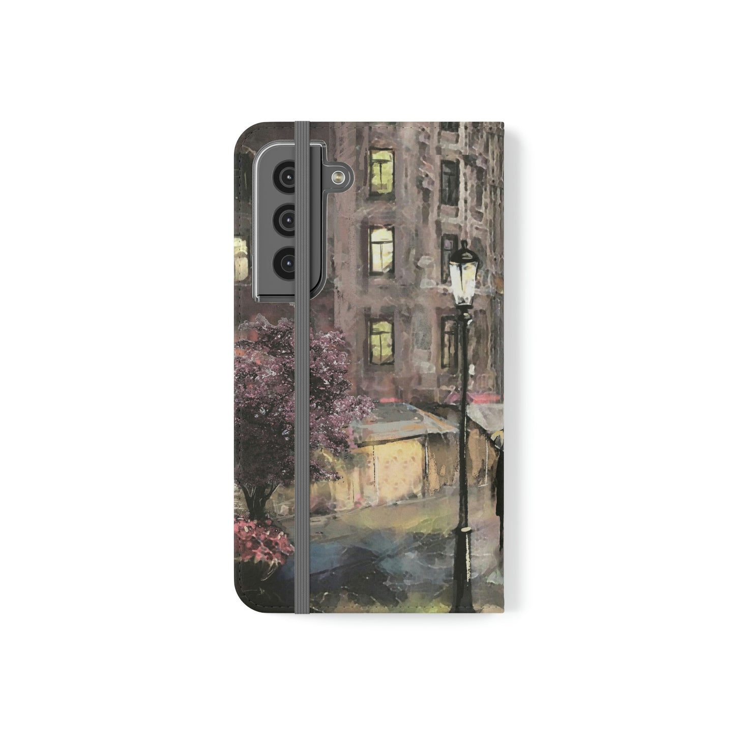 Personalized Eiffel Tower Paris Painting Phone Case, Folio Phone Case, Paris France Smart Phone Folding Case