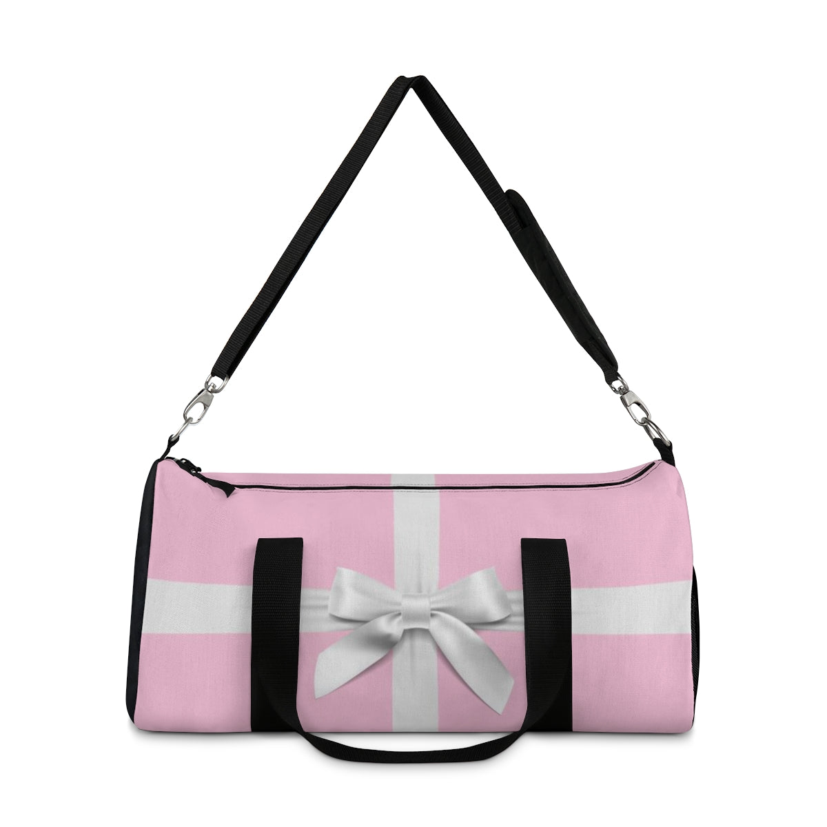 Personalized Little Pink Box Duffel Bag - White Bow