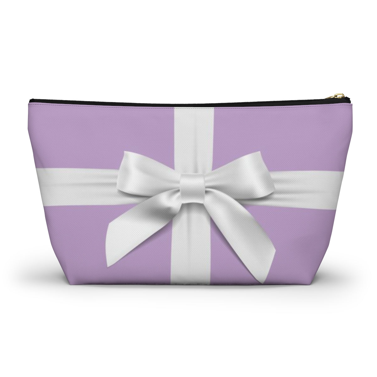 Little Lavender Box Cosmetic Pouch w T-bottom, Accessory Pouch