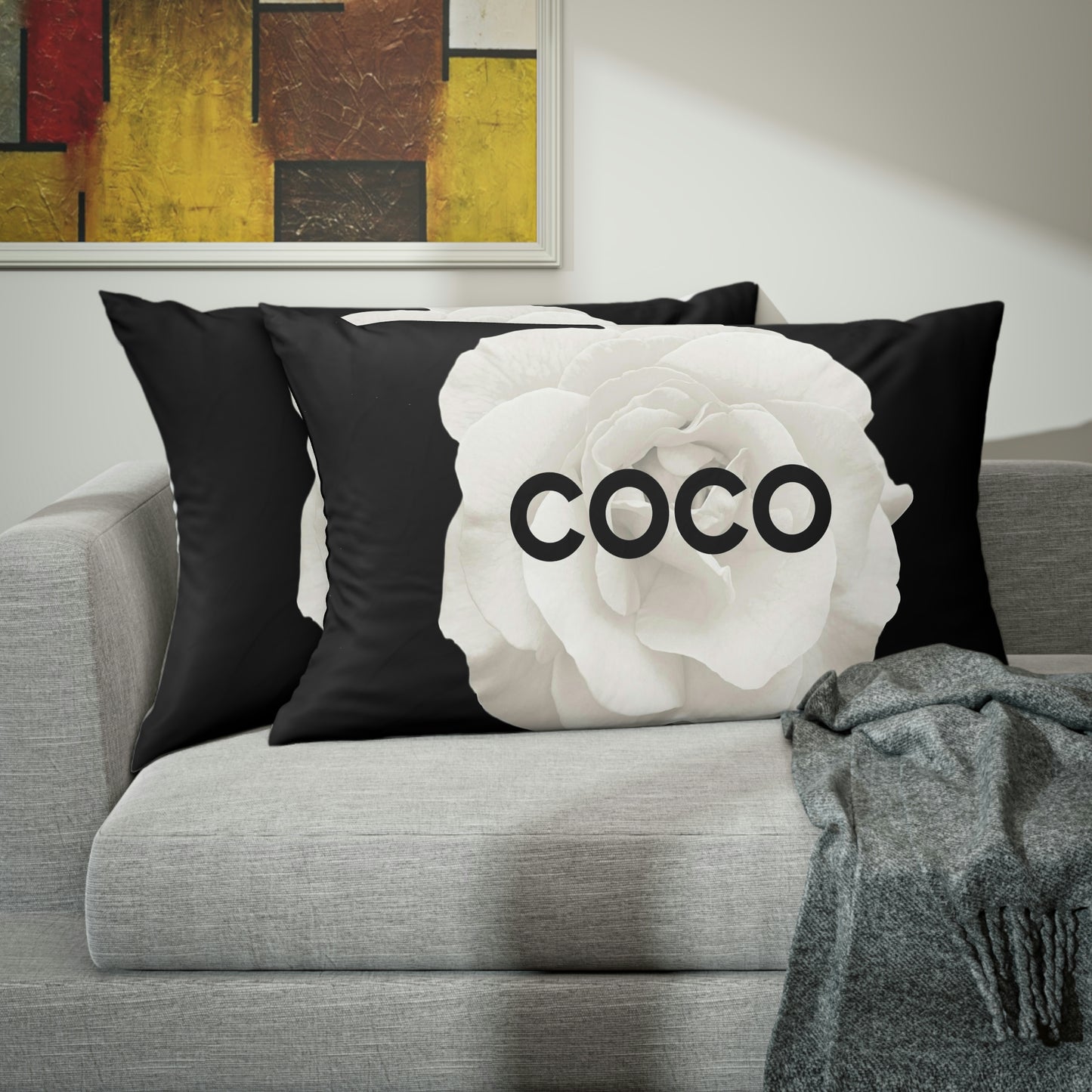 COCO Rose Pillow Shams - Custom Designed Pillow Shams - King Pillow Shams - Bed Pillow Shams