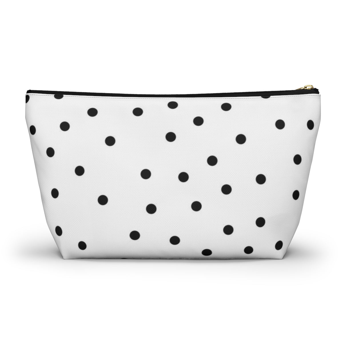 Personalized Wine Lovers Cosmetic Pouch w T-bottom, Accessory Pouch, Wine Glass Polka Dot