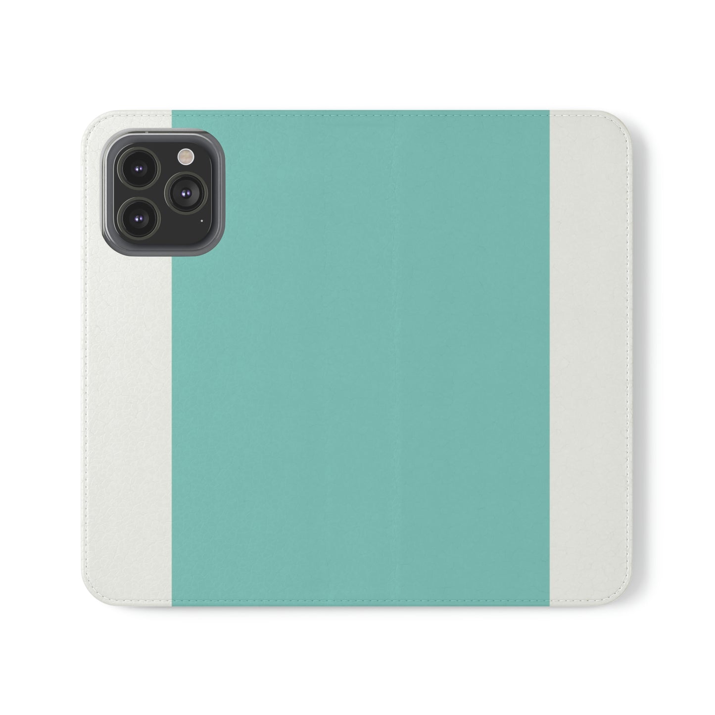 East West Color Block Phone Case, Blue Green Folio Phone Case, Breakfast at Tiffany Inspired Smart Phone Folding Case