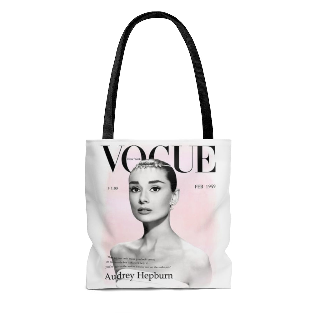 Audrey Hepburn Vogue Tote Bag