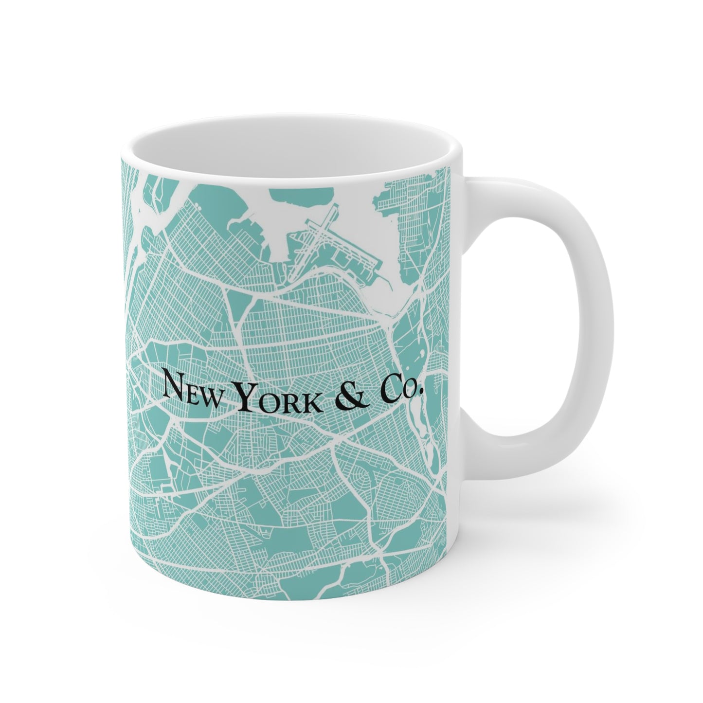 Personalized New York and Co Mug 11oz - New York City Map