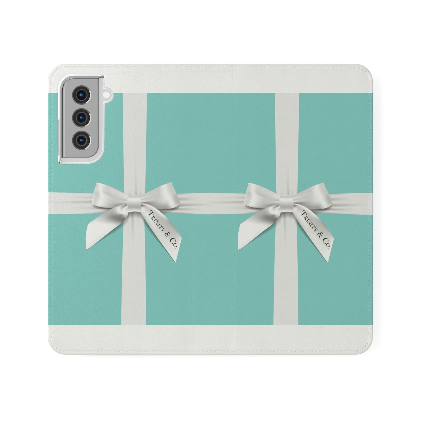 Little Blue Box Phone Case, Custom Personalized Folio Phone Case, Smart Phone Folding Case, Breakfast at Tiffany Inspired Phone Case