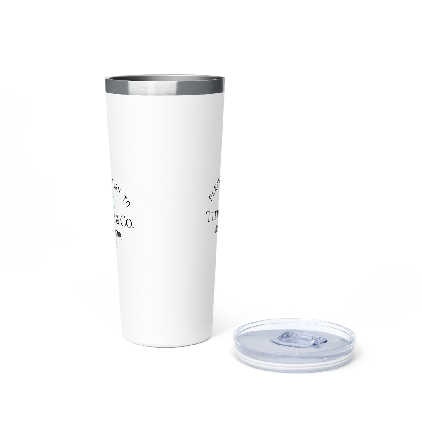 Please Return to Me Little Blue Box Copper Vacuum Insulated Tumbler, 22oz - Name and Co.