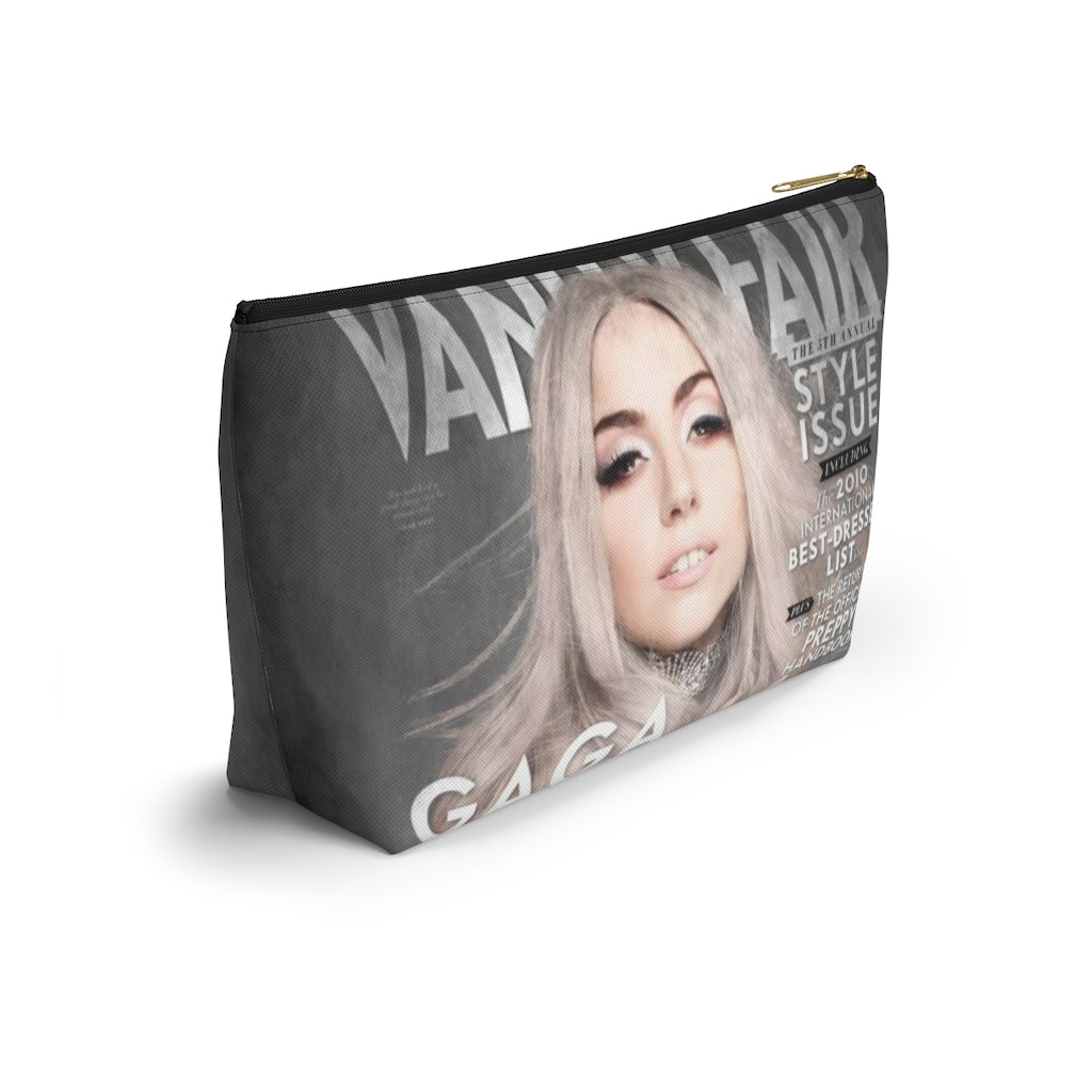 Lady Gaga Cosmetic Pouch w T-bottom, Accessory Pouch, Vanity Fair