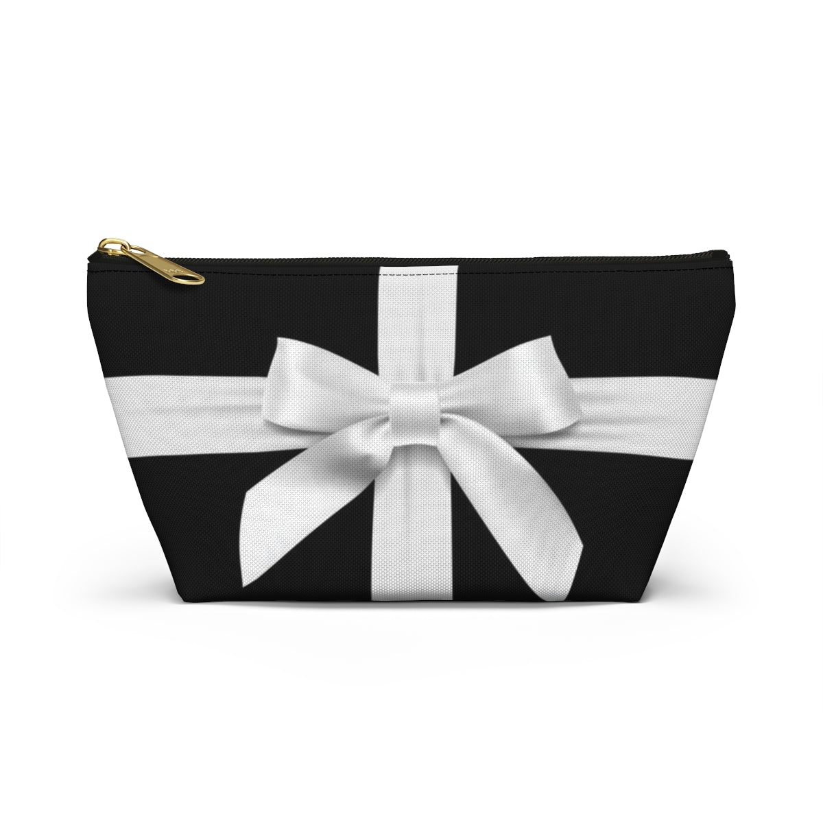 Little Black Box Cosmetic Pouch w T-bottom, Accessory Pouch